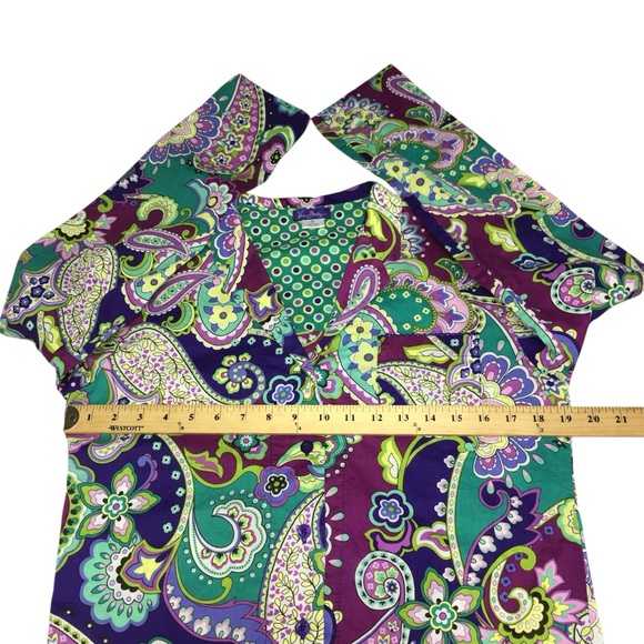 Vera Bradley Colorful Paisley Lightweight Button Up Cotton Shirt - Women’s Small - Picture 3 of 13